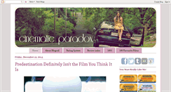 Desktop Screenshot of cinematicparadox.com